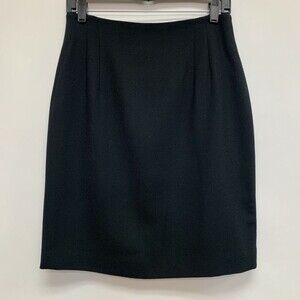 Jones New York Women's Straight Pencil Skirt 12 Petite 12P Black 100% Wool